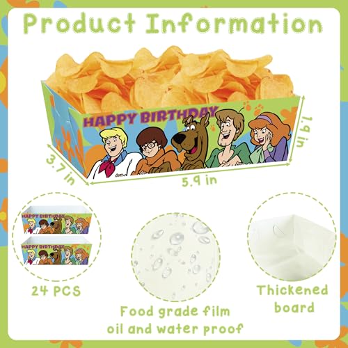24 PCS Birthday Paper Plates, Elegant Party Decorations for Adult Theme Party Supplies