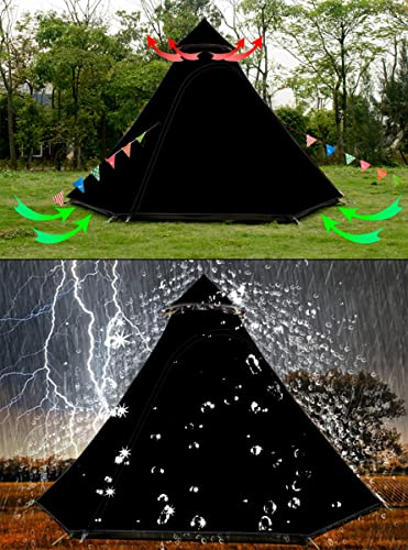 12'x10'x8'Dome Camping Tent 5-6 Person 4 Season Double Layers Waterproof Anti-UV Windproof Tents Family Outdoor Camping Te...