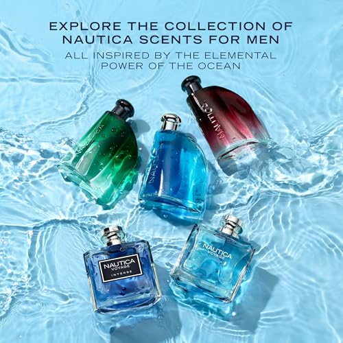 Nautica Midnight Voyage Giftset, 1.6oz EDT + 0.33 fl oz Pen Spray, Notes of Pink Pepper, Amber, and Mint, Men's Fragrance, Long Lasting, Everyday Fragrance, Travel Size