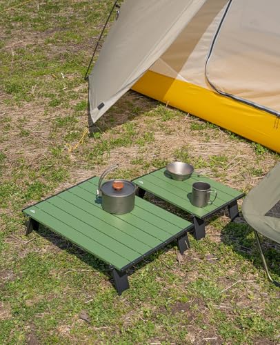 iClimb 1 Mini Folding Table and 1 Ultralight 3 Season Tent, Ultralight Compact for Adults Outdoor Camping Backpacking Hiking