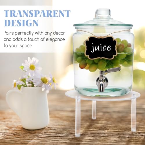 Tfwadmx 3 Pcs Drink Dispenser Stand, Beverage Dispensers Stand Acrylic Holder for Beverage Dispenser Drink Dispenser Stand...