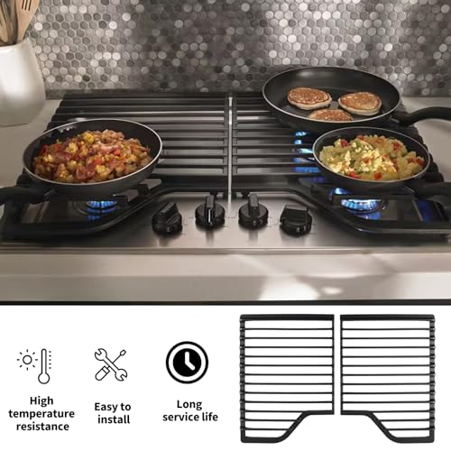 Allstare W10594440 Burner Grates Replacement Parts for Whirlpool Gas Stove Parts Top Grate Kit W11214957 WCG55US0HS00 Kitc...