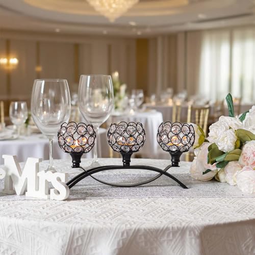 Crystal Tealight Candle Holder Centerpiece Home Decorative Candlestick Holder Elegant Table Centerpiece Home Decor Wedding...