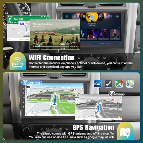 4G+64G Android 12 Car Radio for Honda CRV 2007-2011, 9'' Head Unit Stereo with WiFi/5G, Wireless CarPlay+Android Auto, GPS...