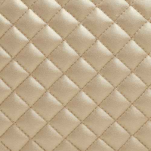 Vera Bradley Women's Cotton Small Backpack, Champagne Gold Pearl, One Size