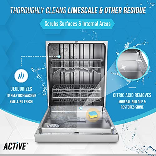 Dishwasher Cleaner And Deodorizer Tablets - 24 Pack Deep Cleaning Descaler Pods for Dish Washer Machine, Heavy Duty, Septi...