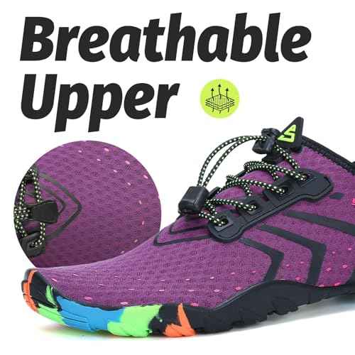 SAGUARO Water Shoes for Women - Barefoot Quick-Dry Aqua Sock, Lightweight, Breathable for Swimming, Beach and Outdoor Activities Size 5.5-10.5