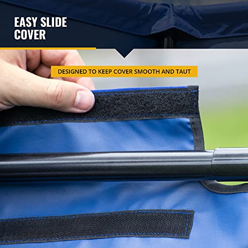 ShelterLogic 2.5' Outdoor Pet Shade, Versatile Pet Canopy Tent for Small-Breed Dogs, Cats, Small Animals and Livestock, Blue