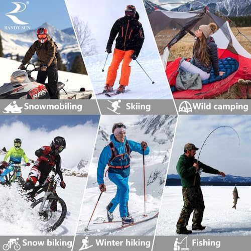 RANDY SUN Waterproof Breathable Socks, [SGS Certified] Unisex Novelty Skiing Trekking Hiking Wading Trail Socks