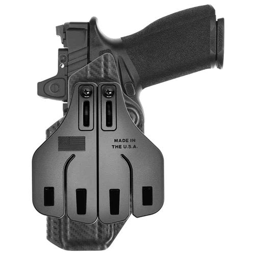 Tulster OWB Range+ Kydex Paddle Holster in Right Hand fits: Springfield Armory Echelon | Optic Cut Outside The Waistband Open Carry