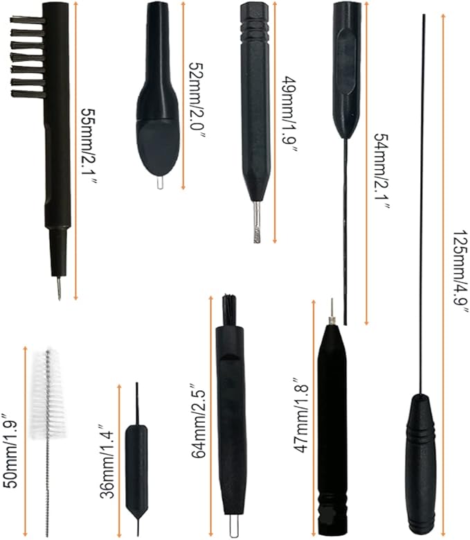 12 Pieces Hearing Aid Cleaning Brush Kits Tools with Wax Loop and Magnet Suitable for Earbuds/Headphones Cleaner with Storage Case