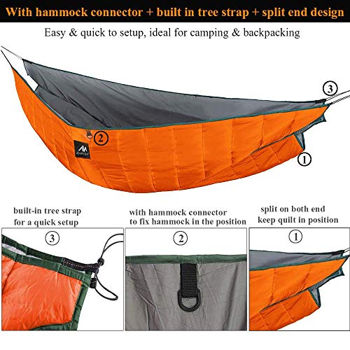 AYAMAYA 4 Season Backpacking Tent and Double Hammock Underquilt