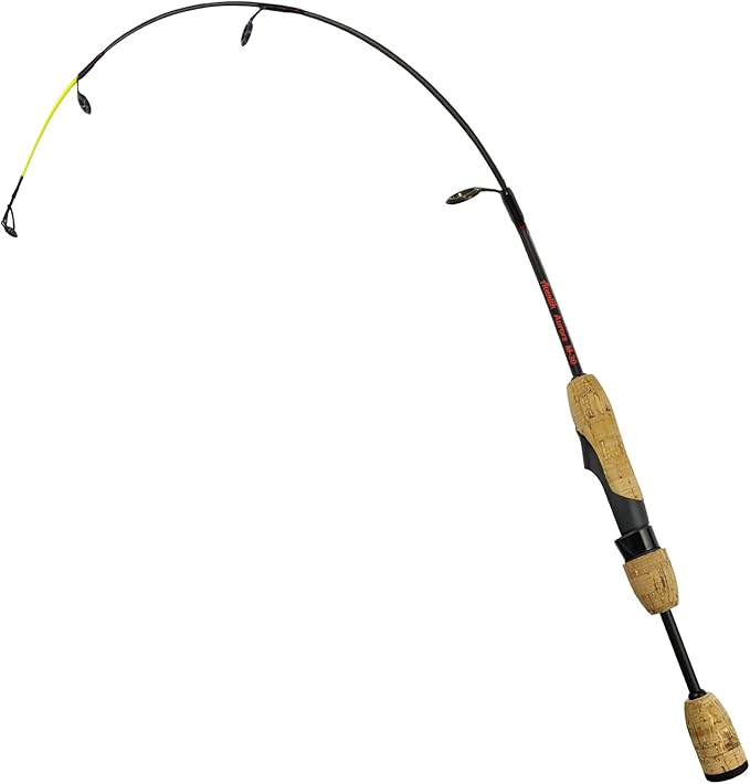 Aventik Ultralight Ice Fishing Rod and Reel Combo 26/28/30/32 inch Medium Light Fast Action Multi-Species Ice Fishing Comb...