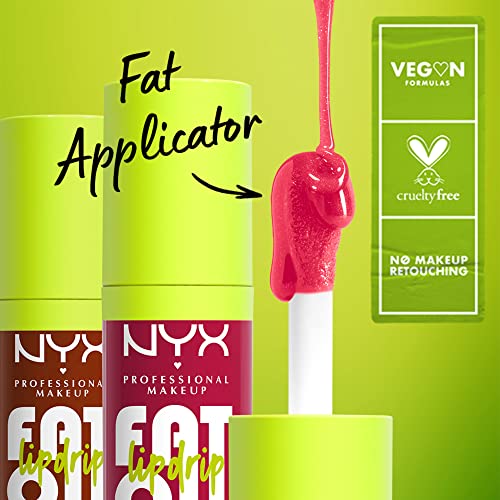 NYX PROFESSIONAL MAKEUP Fat Oil Lip Drip, Moisturizing Lip Oil Gloss, Vegan Tinted Formula, Up to 12 HR Hydration - Missed...