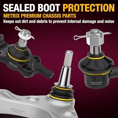 Metrix Premium Chassis Parts - 4 PC L/R Front Sway Bar Stabilizer End Link & Front Stabilizer Bar Bushing Kit Fits 07-10 K...