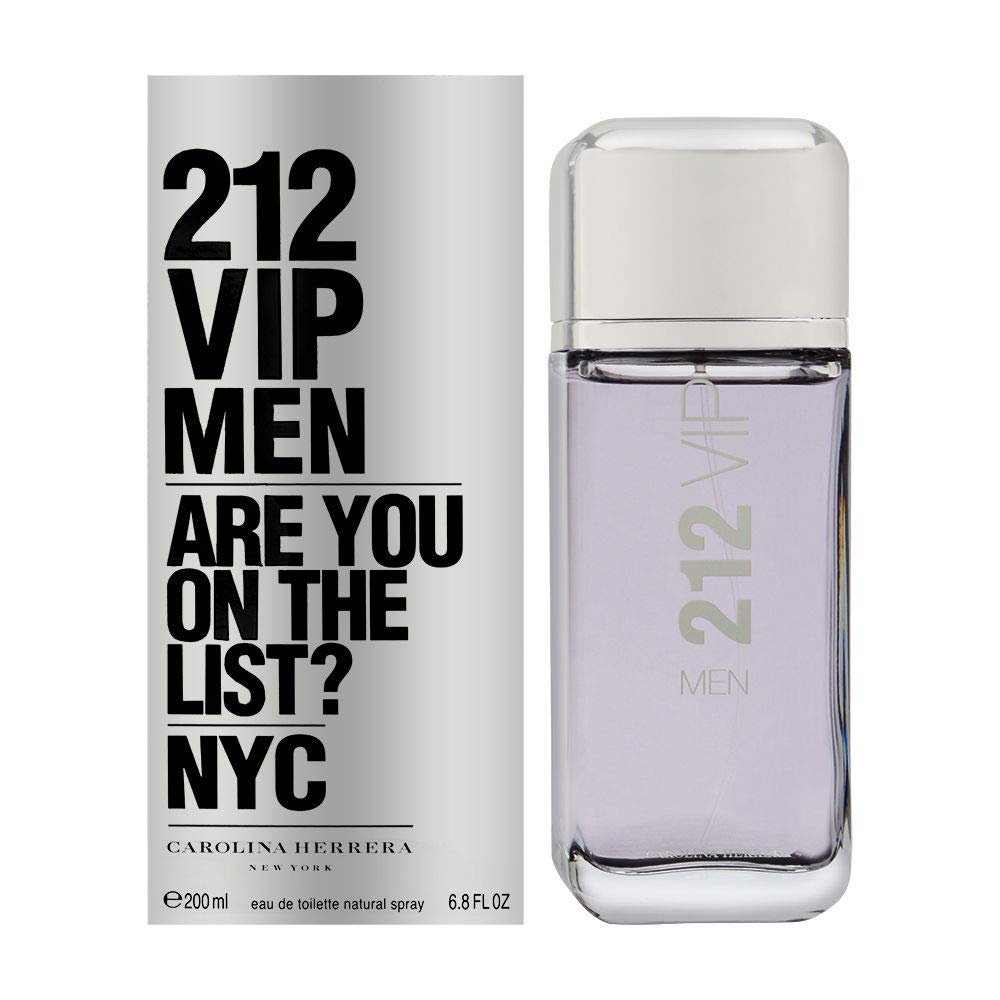 Carolina Herrera 212 Vip Eau de Toilette Spray for Men, 6.8 Fl Oz (Pack of 1)