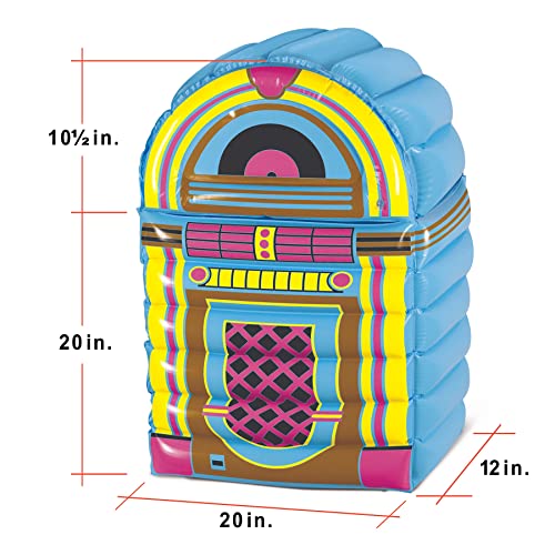 Beistle Inflatable Cooler – 50's & 80's Party Decorations, Drink Containers, Beverage Cooler, Music Themed Decorations: De...