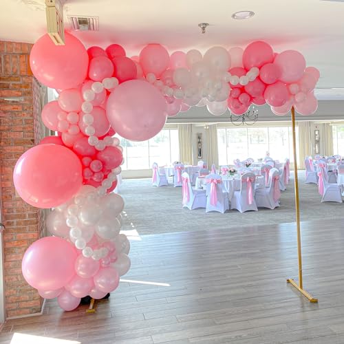 Voircoloria 90pack Light Pink Balloons Different Size 18/12/10/5 Inch Pastel Pink Balloon Garland Arch Kit for Boys Girls ...