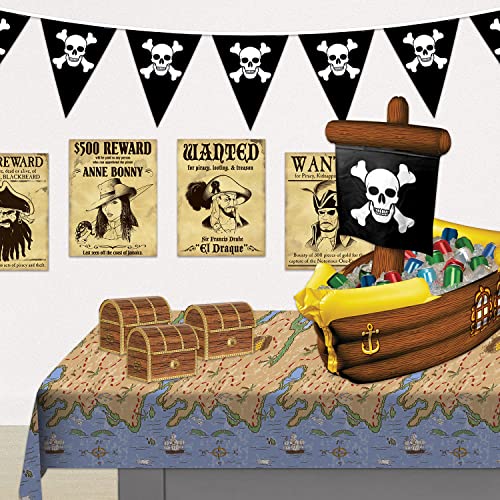 Beistle Inflatable Pirate Ship Cooler