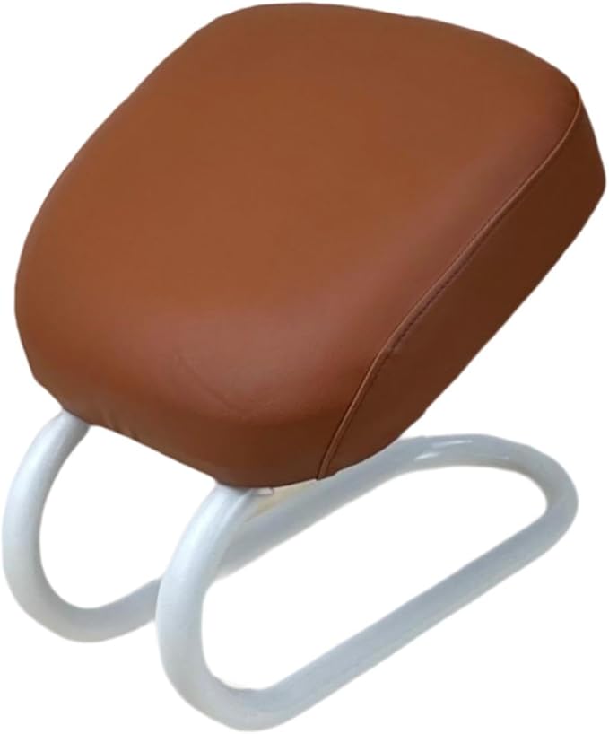 Kneeling Meditation Stool Chair Sturdy Ergonomic Compact Adults Comfortable Gift Seat Meditation Bench for Studio Praying, Brown