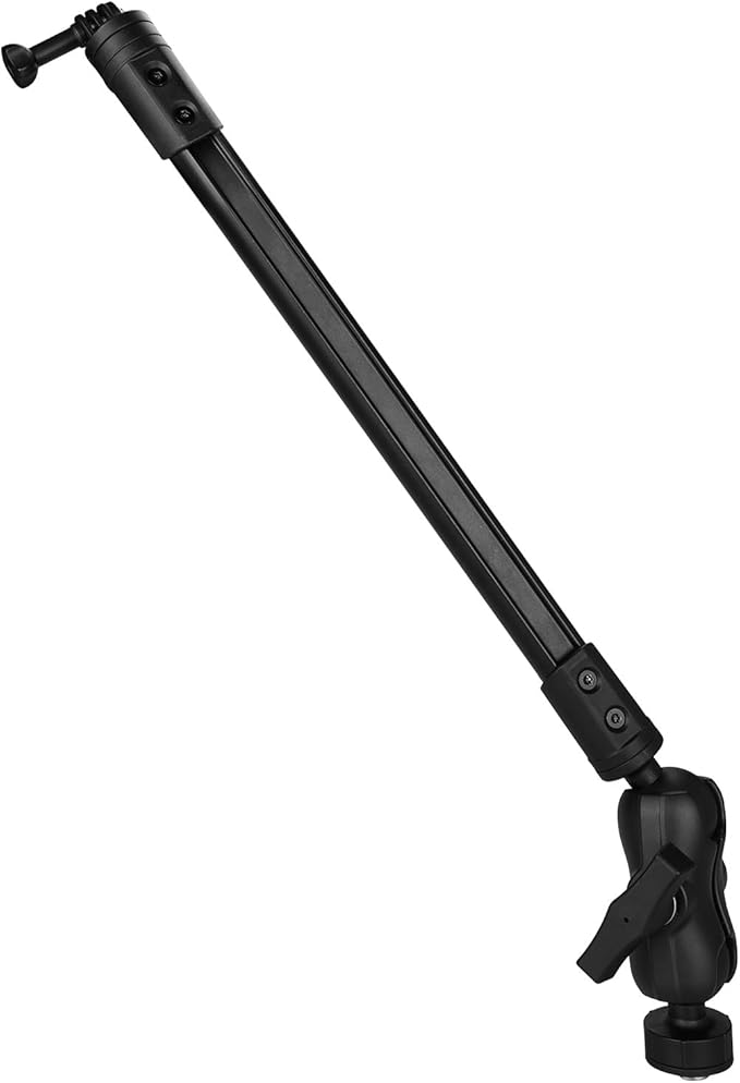 VINmounts 19.7" Kayak Camera Mount,360 Degree Adjustable Mount Compatible with Camera,with 1.5 Inch Ball T-Bolt Base for M...