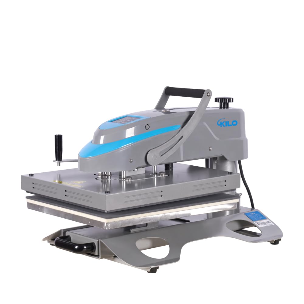 KEIKI 16x24 inch Swing Away Manual Heat Press Machine with LCD Control, Teflon Coated Plate, for Sublimation, T-Shirt Printing, Heat Transfer, and Large Format Custom Printing