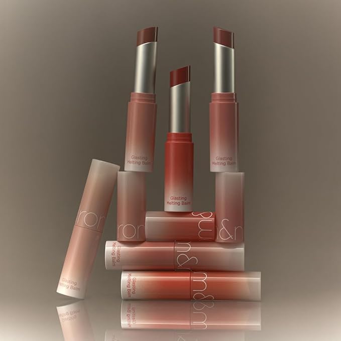 rom&nd GLASTING MELTING BALM #14 Dear Apple | Hydrating Lip Gloss Stick for Crystal Clear Shine & Natural Tint | Non-Sticky, Long-Lasting Moisture