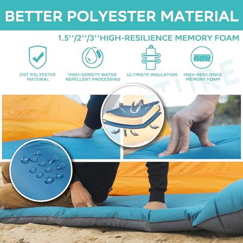 Clostnature 2 Person Ultralight Tent - Lightweight Backpacking Tent with Sleeping Bag and Sleeping Pad, Camping Tent for A...