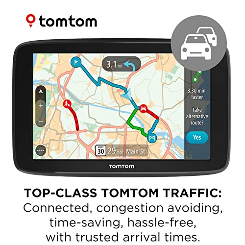 TomTom Go Comfort 5 Inch GPS Navigation Device with Updates via Wi-Fi, Real Time Traffic, Free Maps of North America, Smar...