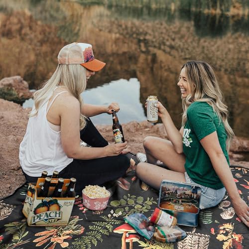 Wruzbxcn Picnic Blankets Waterproof Sandproof Picnic Beach Blanket Foldable Portable Travel Large Vintage Mushroom Camping...