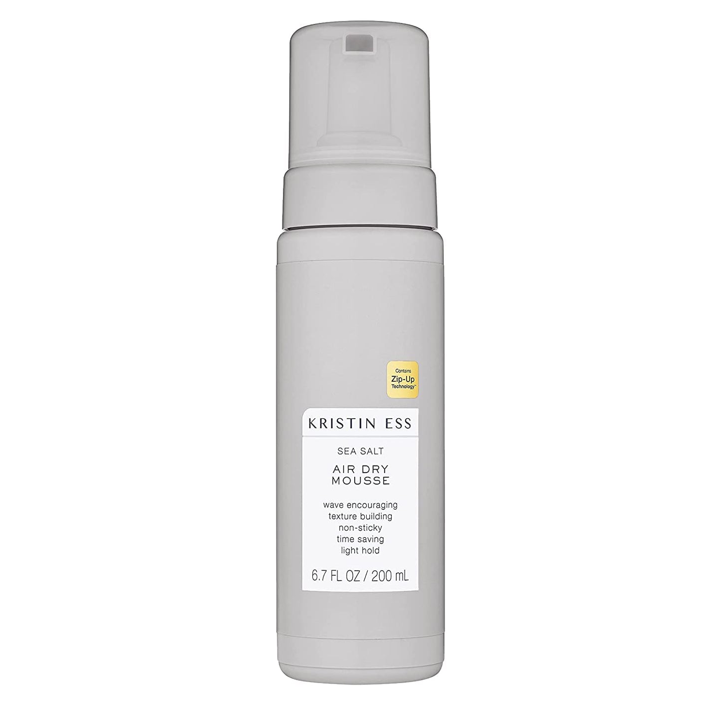Kristin Ess Hair Sea Salt Air Dry Mousse for Volume + Texture - Styling Product For Wavy + Curly Hair, Light Hold, For Fine to M