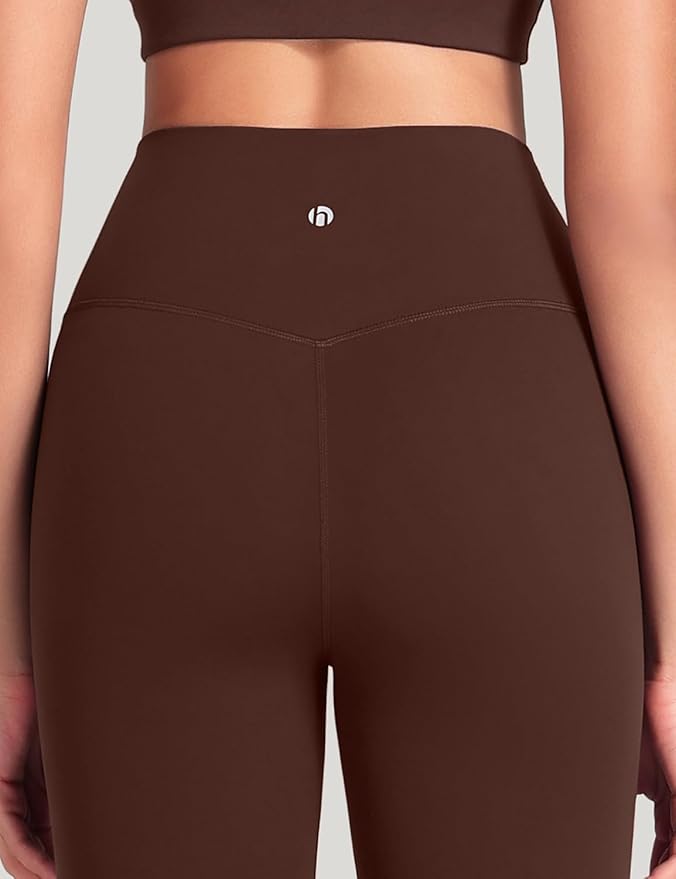 HeyNuts Harmony Flare Leggings 29"/30.5"/32.5"/34.5", High Waisted Tummy Control Wide Leg Bootcut Yoga Pants Lounge Soft
