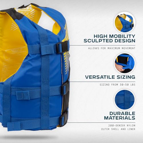 Stohlquist FIT Adult Life Jacket, US Coast Guard Approved Type III Life Vest, PFD for Men and Women, Easily Adjustable, Li...