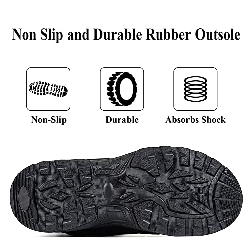 FW FRAN WILLOR Women's Waterproof Winter Snow Boots Warm Comfortable with Side Zipper - 2025 Fashion Lightweight Hiking bo...