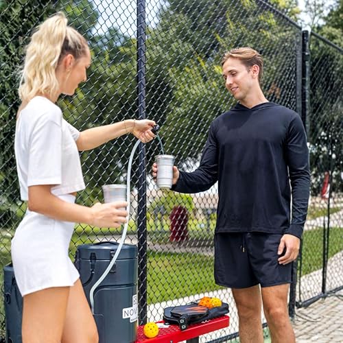 CoolCat 2-Gallon Electric Cooler Beverage Dispenser | Battery-Powered & Rechargeable Insulated Drink Dispenser with 24-Hou...