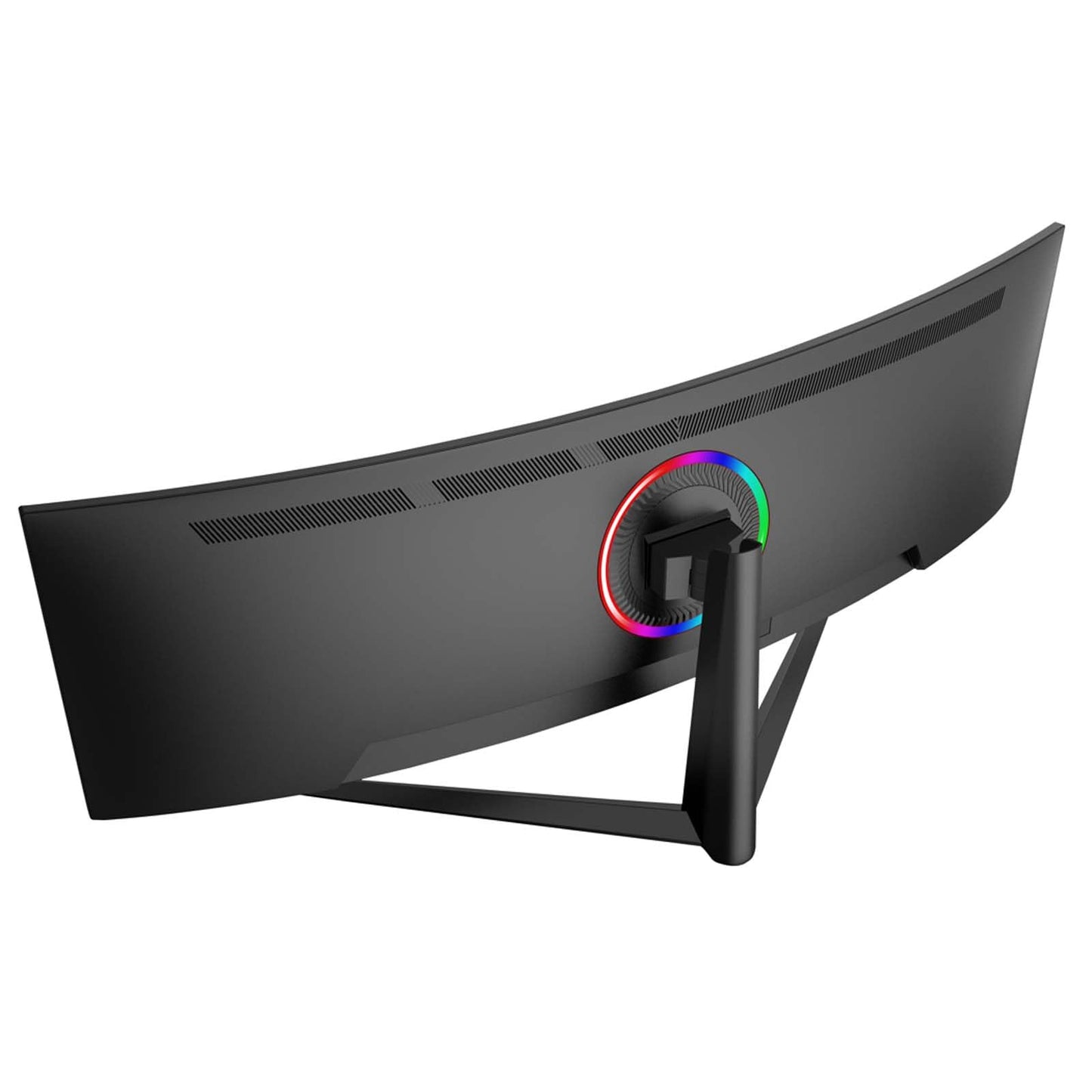 Gawfolk 45 inch Ultra-Wide Curved 1500R Gaming Computer Monitor, DQHD(5120×1440) PC Screen, 185Hz, 1MS, FreeSync, 120% sRGB, Built-in Speaker, HDMI2.1 & DP1.4, Compatible Wall Mount 100 * 00mm- Black