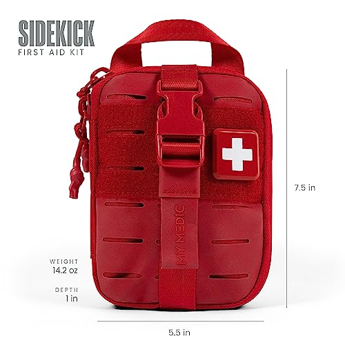 My Medic Sidekick - Camping Hiking and Backpacking First Aid Kit - 70 Items - HSA and FSA Eligible - Small Ifak Great for ...