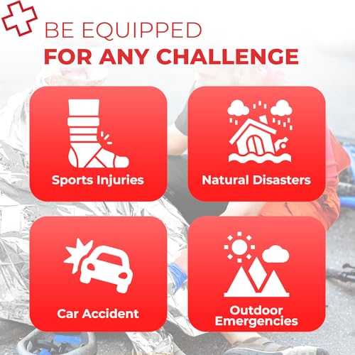 Fully Stocked EMT Trauma Bag – Tactical First Responder Medical Kit with Tourniquet, Chest Seals, Bleeding Control, Gauze,...