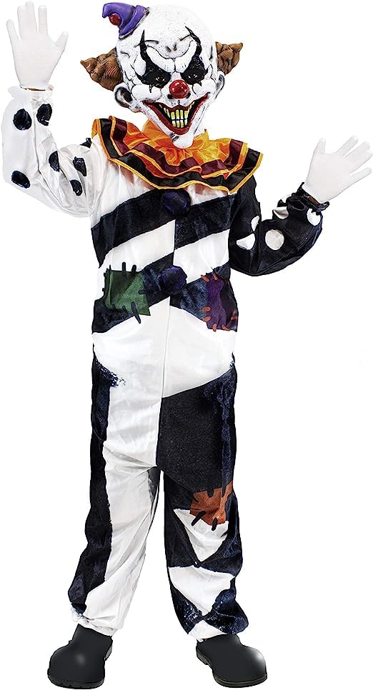 Spooktacular Creations Scary Clown Costume for Kids, Halloween Costume for Boys, Clown Halloween Outfit Set