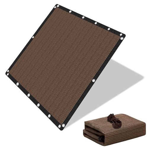 EMERIT 90% Shade Cloth Sun Shade Fabric Privacy Screen Shade Cover for Patio Garden Pergola Shade Cover Canopy with Gromments