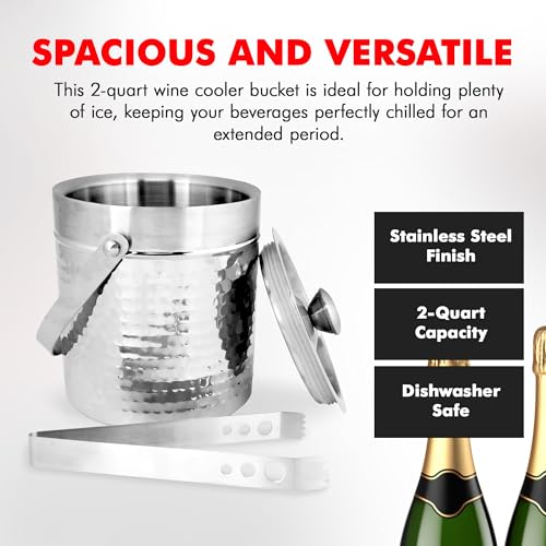 Chef Craft Double Walled Stainless Steel Ice Bucket