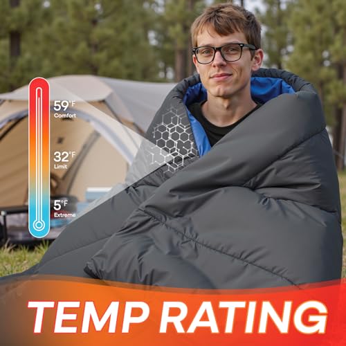 SCALERQUEST XXL Extra Wide Big Tall Flannel Sleeping Bag for Adults 0 Degree Winter Cold Weather Sleeping Bag Warm for Cam...