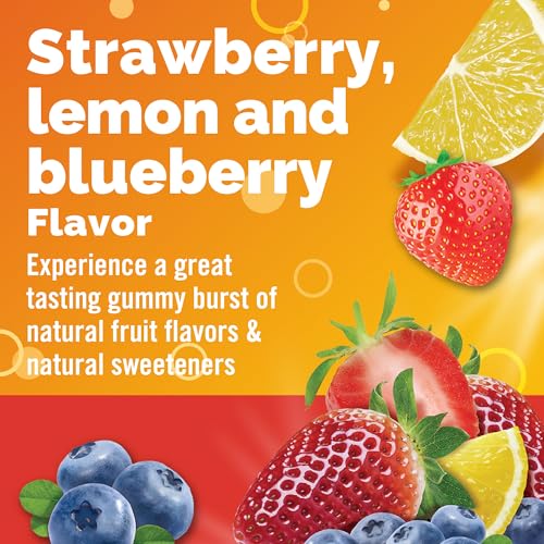 Emergen-C 750mg Vitamin C Gummies for Adults, Immune Support Gummies, Gluten Free, Strawberry, Lemon and Blueberry Flavors...