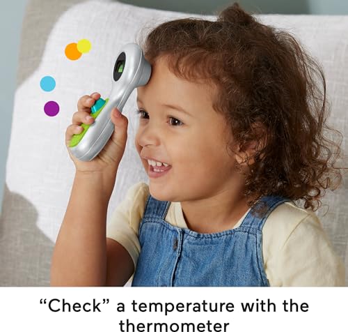 Fisher-Price Preschool Pretend Play Medical Kit 7-Piece Doctor Bag Dress Up Toys for Kids Ages 3+ Years