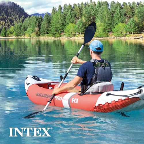 INTEX 68303EP Excursion Pro K1 Inflatable Kayak Set: Includes Deluxe 86in Kayak Paddles and High-Output Pump – SuperTough ...
