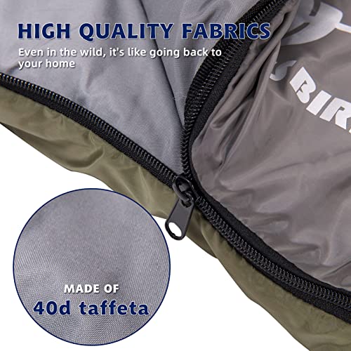 Arctic Lemmings Sleeping Bag for Adults & Kids,Waterproof Lightweight Backpacking Sleeping Bags, Envelope Hooded 3 Season ...