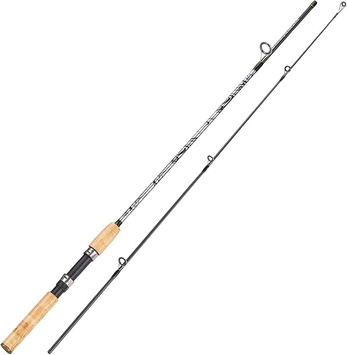 Sougayilang Spinning & Casting Rods, Strong Carbon&Glass Composite Fishing Rod with Stainless Steel Line Guides for Bass, ...