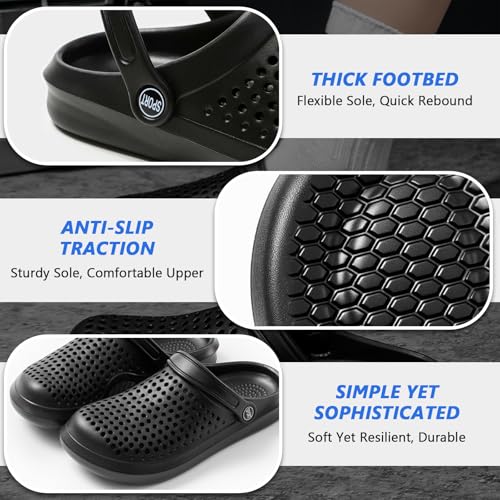 Clogs Water Summer Breathable Sports Sandals Slip On Beach Sandals Outdoor Indoor Garden Shoes