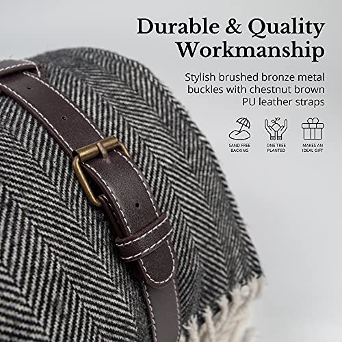 Komorebi Extra Large Picnic Blanket - 78” x 59” – Waterproof Outdoor Blanket, Foldable & Portable Sandproof Beach Blanket...