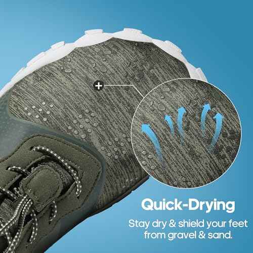 NORTIV 8 Men's Water Shoes Barefoot Athletic Lightweight Sports Aqua Shoes Outdoor Swim Fishing Hiking Diving Surf Walking Water Shoe TREKMAN